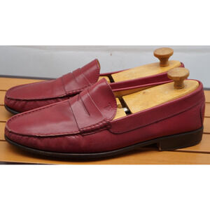 Rare TOD'S Italy Men Red Leather Penny Loafers Size 10UK / 11US
